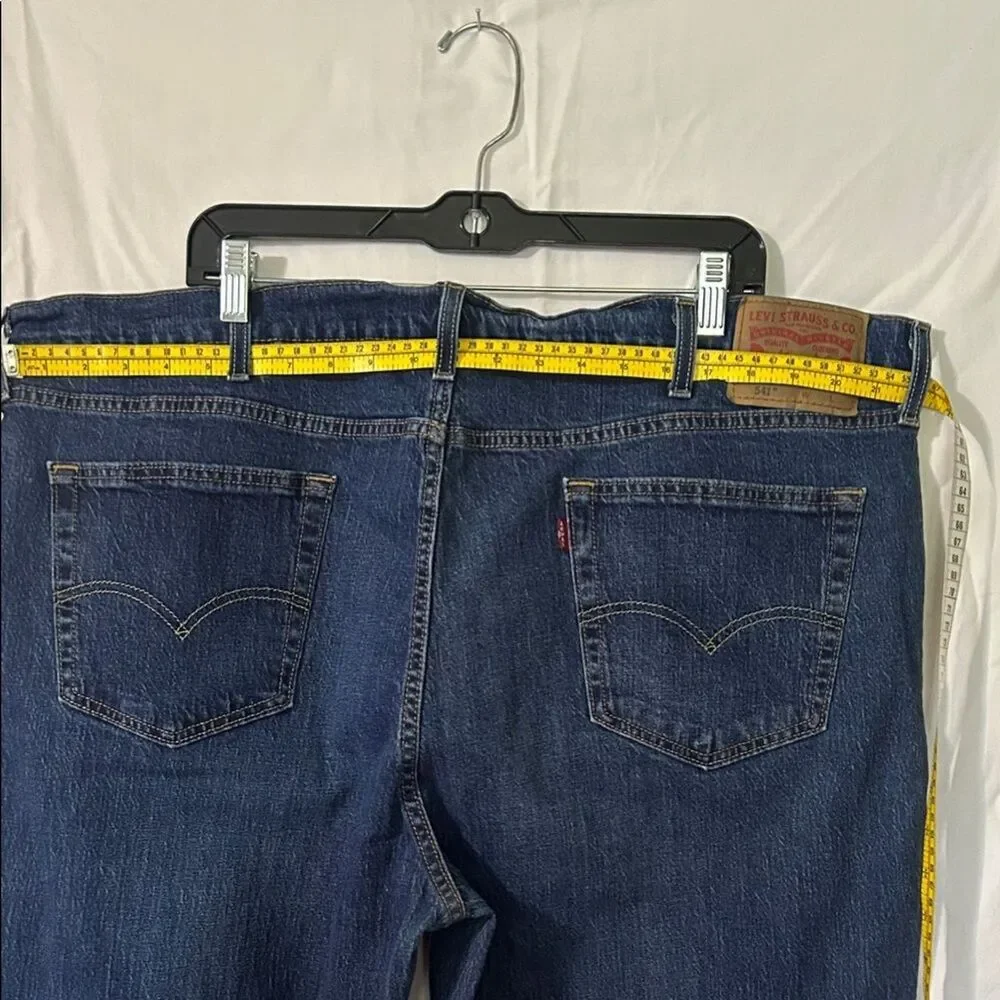 Levi's 541 Straight Leg 44x34 Dark Jeans Work Cowboy Casual
